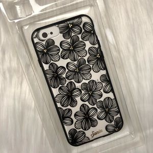 Sonix iPhone 6 Clear Black & Gold Flower Phone Case